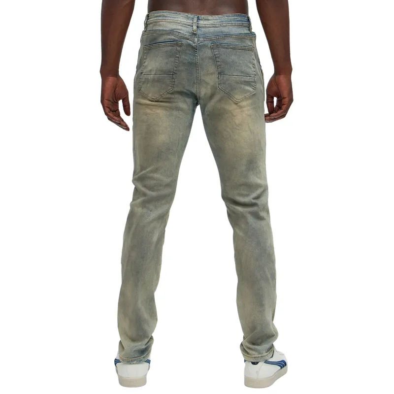 Men's Vintage Casual Slim Fit Ripped Washed Jeans 40250690F sold by Manly product image thumbnail 3