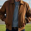 Men's Lightweight Lapel Nylon Bomber Jacket 81927235F sold by Manly