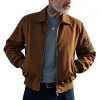 Men's Lightweight Lapel Nylon Bomber Jacket 81927235F sold by Manly
