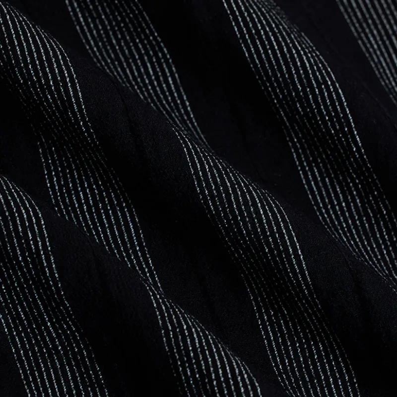 Men's Casual Classic Lapel Cotton Blend Striped Long Sleeve Shirt 73641099F sold by Manly product image thumbnail 3