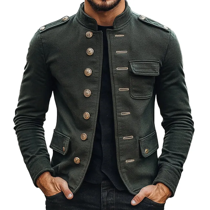 Men's Solid Canvas Multi-Pocket Jacket 43233514X sold by Manly