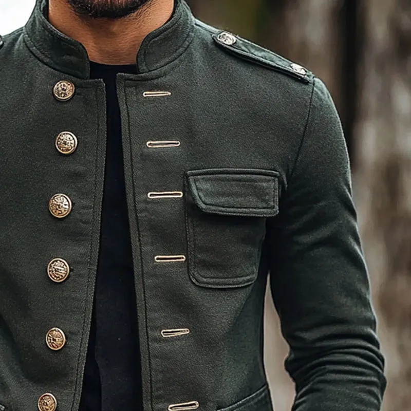 Men's Solid Canvas Multi-Pocket Jacket 43233514X sold by Manly product image thumbnail 3