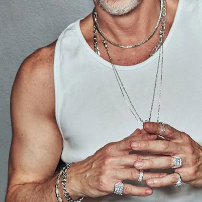 Men's Solid Color Round Neck Cotton Casual Tank Top 17243704X sold by Manly product image thumbnail 3