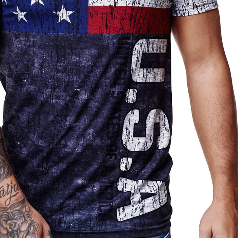 Men's Printed Round Neck Short Sleeve T-Shirt 84602872X sold by Manly product image thumbnail 3