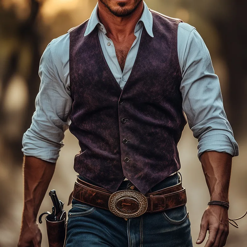 Men's Retro Casual Western Cowboy Vest 00545596TO sold by Manly product image thumbnail 3