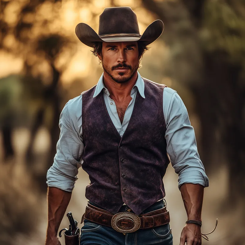 Men's Retro Casual Western Cowboy Vest 00545596TO sold by Manly product image thumbnail 2