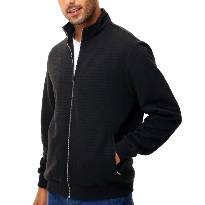 Men's Lightweight Casual Waffle Collar Jacket 71793707F sold by Manly product image thumbnail 2