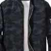 Men's Lightweight Casual Rib Collar Polyester Camouflage Bomber Jacket 41705206F sold by Manly