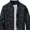 Men's Lightweight Casual Rib Collar Polyester Camouflage Bomber Jacket 41705206F sold by Manly