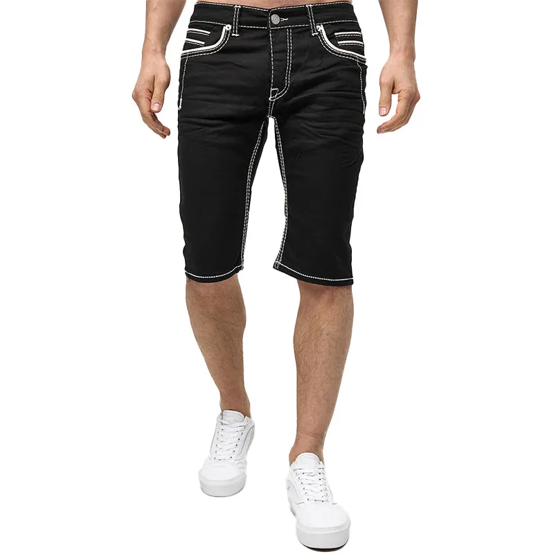 Men's Contrast Denim Shorts 20160865X sold by Manly