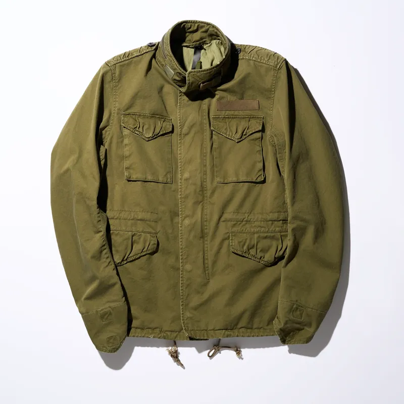 Men's Outdoor Washed Cotton Stand Collar Multi-pocket Cargo Jacket 56089905Z sold by Manly product image thumbnail 5