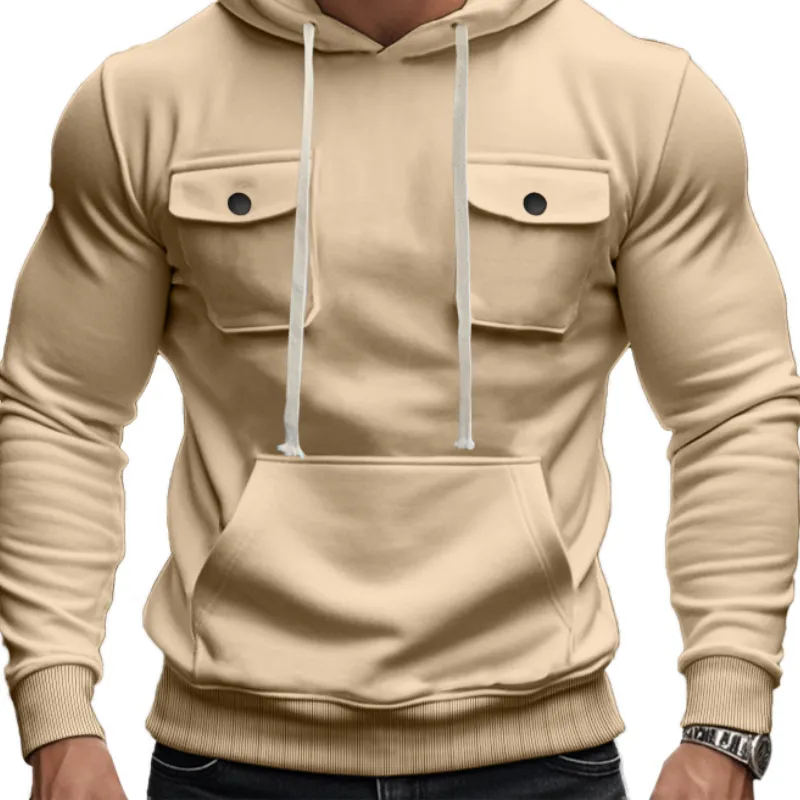 Men's Classic Casual Fit Multi-Pocket Hoodie 56454613K sold by Manly product image thumbnail 3
