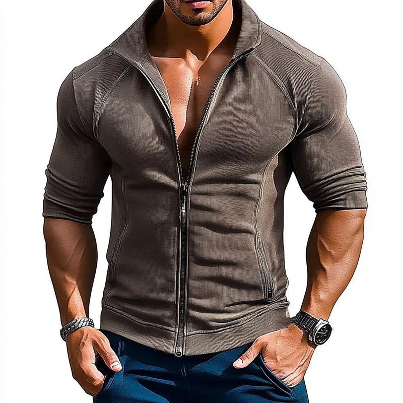 Men's Solid Collar Slim Jacket 83926522X sold by Manly