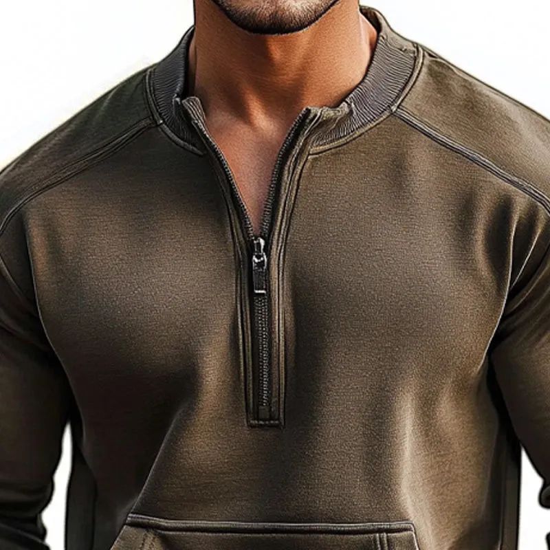 Men's Solid Color Crew Neck Long Sleeve Sweatshirt 61246248X sold by Manly product image thumbnail 2