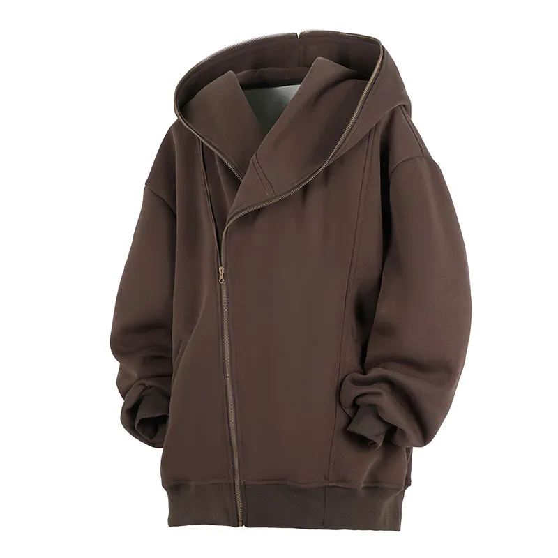 Men's Vintage Casual Cotton Blend Zip-Up Hooded Jacket 09886941F sold by Manly product image thumbnail 4