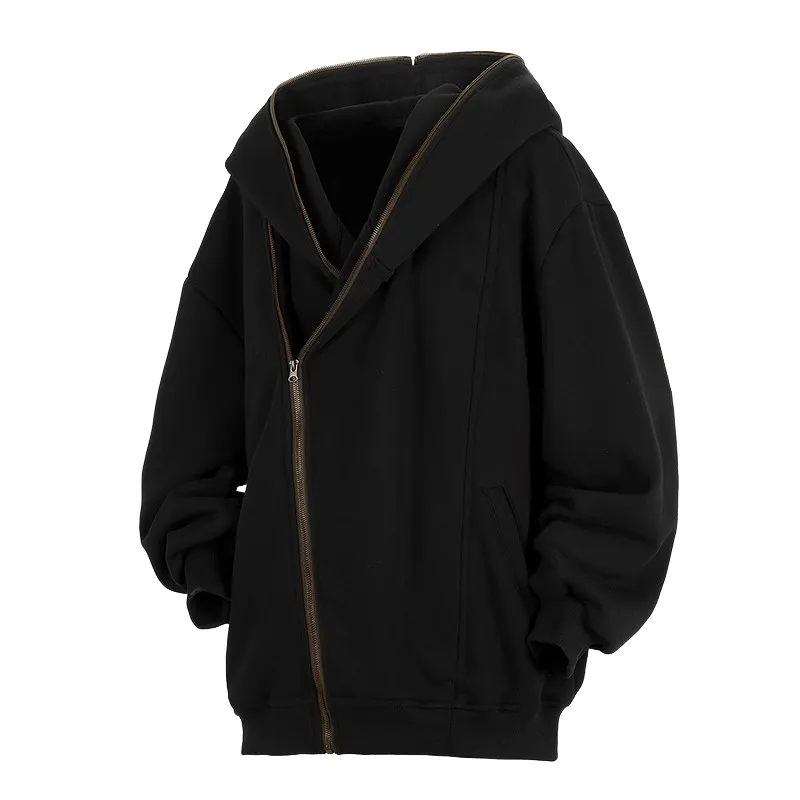 Men's Vintage Casual Cotton Blend Zip-Up Hooded Jacket 09886941F sold by Manly product image thumbnail 2