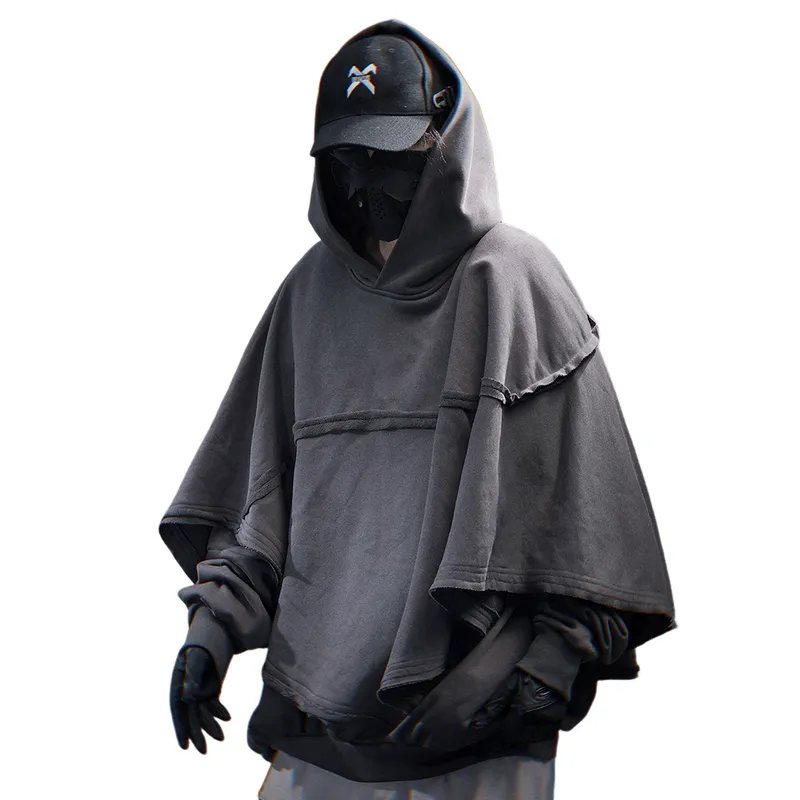 Men's Casual Trend Cotton Blended Patchwork Long Sleeve Hoodie 68743554F sold by Manly