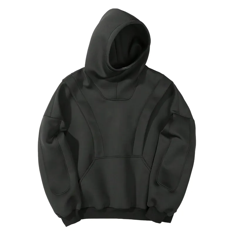 Men's Casual Trendy Cotton Blend Fake Two-piece Long-sleeved Hoodie 16569832F sold by Manly product image thumbnail 3