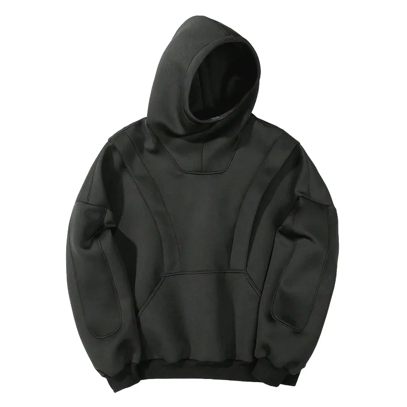 Men's Casual Trendy Cotton Blend Fake Two-piece Long-sleeved Hoodie 16569832F sold by Manly product image thumbnail 2