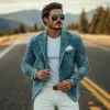 Men's Classic Casual Western Style Slim Fit Suede Blazer 16361924K sold by Manly