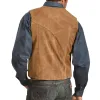 Men's Vintage Casual Suede Single-breasted Vest 76856931F sold by Manly