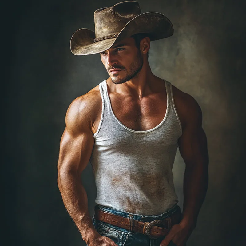 Men's Retro Casual Printed Crew Neck Tank Top 52075250TO sold by Manly product image thumbnail 3