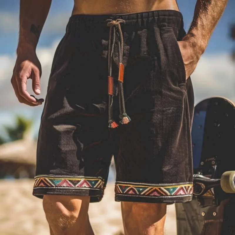 Men's Spring and Summer Classic Casual Holiday Style Corduroy Shorts 74780530K sold by Manly product image thumbnail 2