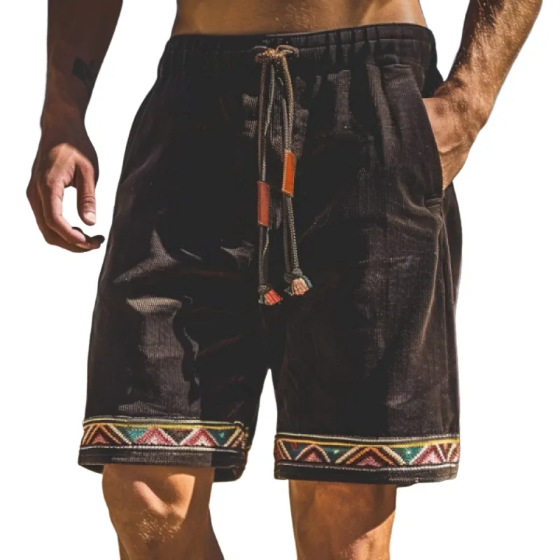 Men's Spring and Summer Classic Casual Holiday Style Corduroy Shorts 74780530K sold by Manly