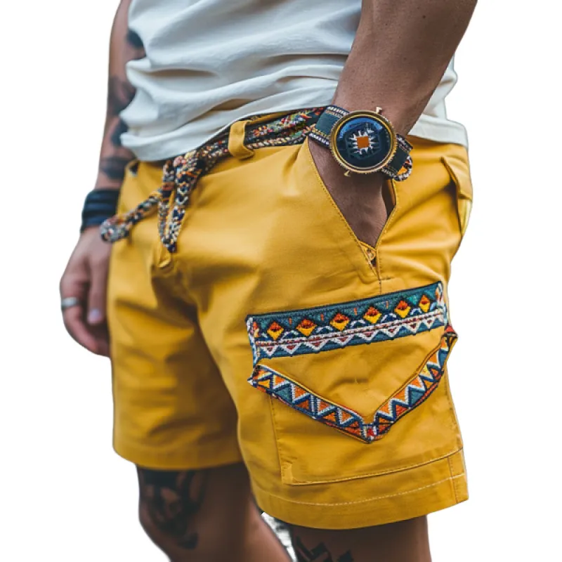 Men's Classic Casual Fashion Resort Style Cargo Shorts 22207868K sold by Manly