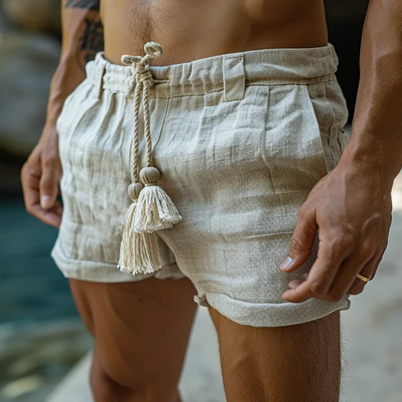 Men's Classic Resort Linen Shorts 32618125K sold by Manly product image thumbnail 2