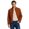 Men's Casual Vintage Suede Stand Collar Single Breasted Jacket 57178585F sold by Manly