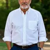 Men's Casual Classic Lapel Cotton Blend Long Sleeve Shirt 46068370F sold by Manly