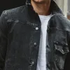 Men's Vintage Washed Denim Button Jacket 00274573U sold by Manly