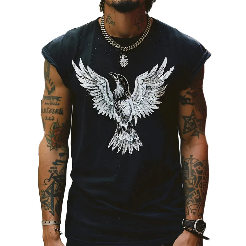 Men's Loose Animal Print Tank Top 36160301X sold by Manly