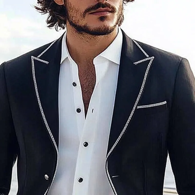 Men's casual contrast blazer 42481366X sold by Manly product image thumbnail 3