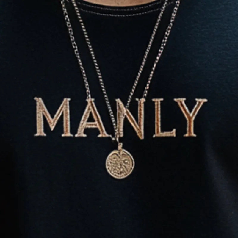 Men's Casual Contrast Cotton Patchwork Letter Embroidered Slim Fit Tank Top 47542790M sold by Manly product image thumbnail 3