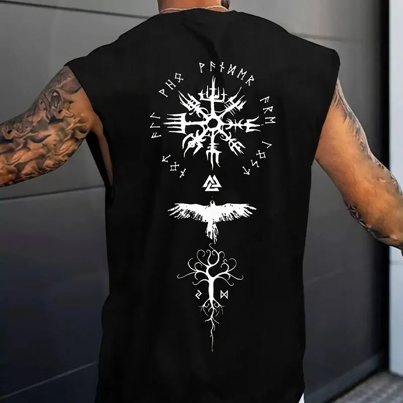 Men's Black Casual Vintage Printed Vest 37112153U sold by Manly product image thumbnail 2