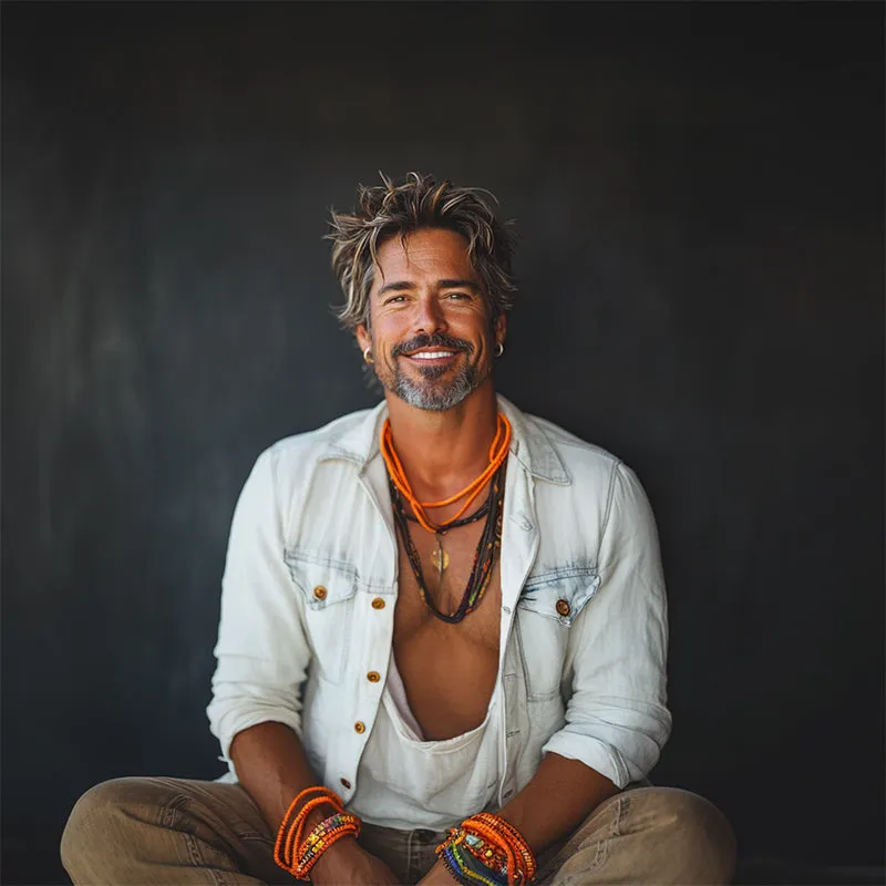 Men's Vintage Washed Denim Long Sleeve Shirt 45682627U sold by Manly product image thumbnail 4