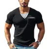 Men's Fake Two-Piece Ice Silk Wrinkled Short Sleeve T-Shirt 75397279U sold by Manly