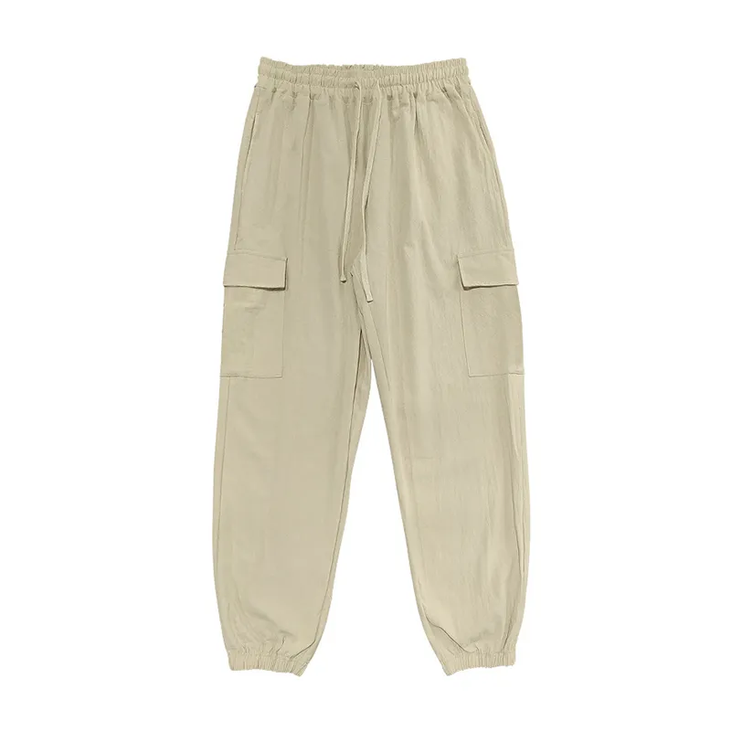 Men's Classic Casual Multi-Pocket Cotton and Linen Cargo Pants 31541550K sold by Manly product image thumbnail 4