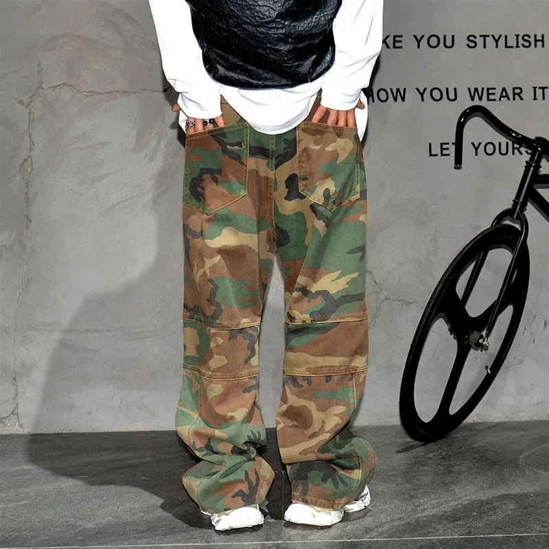 Men's Stylish Camouflage Heavy Duty Straight Cargo Pants 09198215Z sold by Manly product image thumbnail 4