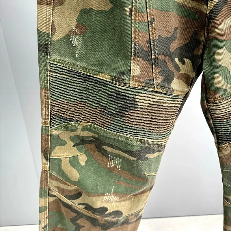 Men's Stylish Camouflage Heavy Duty Straight Cargo Pants 09198215Z sold by Manly product image thumbnail 5