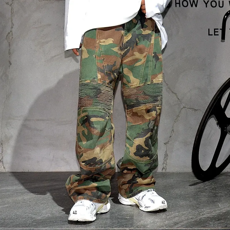 Men's Stylish Camouflage Heavy Duty Straight Cargo Pants 09198215Z sold by Manly product image thumbnail 2