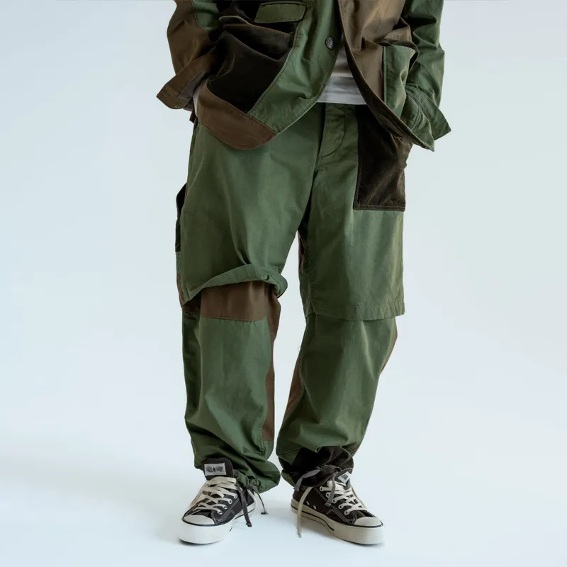 Men's Fashion Patchwork Wide Leg Cargo Pants 09559795Z sold by Manly product image thumbnail 2
