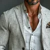 Men's Casual Cotton and Linen Blazer 43047072X sold by Manly