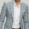 Men's Classic Casual Single-breasted Plaid Slim-fit Blazer 50535570K sold by Manly