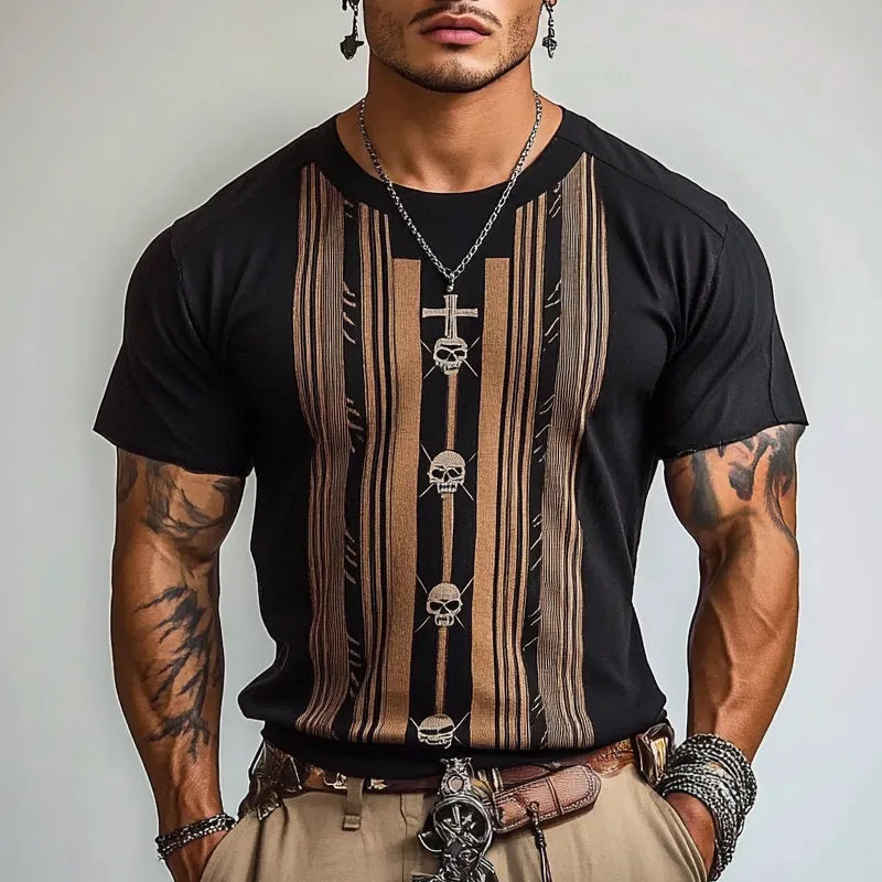 Men's Retro Crew Neck Short Sleeve T-Shirt 62392274X sold by Manly product image thumbnail 2