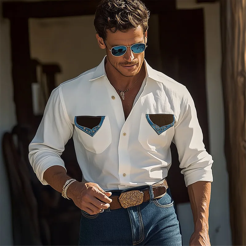 Men's Vintage Cotton Long Sleeve Shirt 09639691U sold by Manly product image thumbnail 2