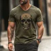 Men's Vintage Printed Skull Short Sleeve T-Shirt 44896410X sold by Manly