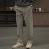 Men's Solid Color Straight Suit Pants 77772901Z sold by Manly